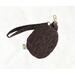 Coffee Bean Treat Bag is a  zipper pouch and matching wristlet